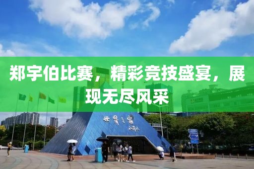 鄭宇伯比賽，精彩競技盛宴，展現(xiàn)無盡風(fēng)采