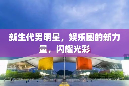 新生代男明星，娛樂圈的新力量，閃耀光彩