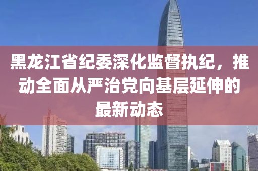 黑龍江省紀(jì)委深化監(jiān)督執(zhí)紀(jì)，推動(dòng)全面從嚴(yán)治黨向基層延伸的最新動(dòng)態(tài)