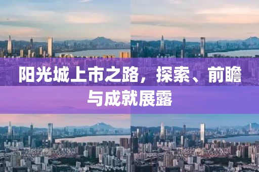 陽(yáng)光城上市之路，探索、前瞻與成就展露