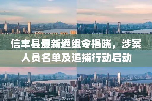 信豐縣最新通緝令揭曉，涉案人員名單及追捕行動啟動