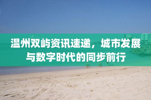溫州雙嶼資訊速遞，城市發(fā)展與數(shù)字時代的同步前行